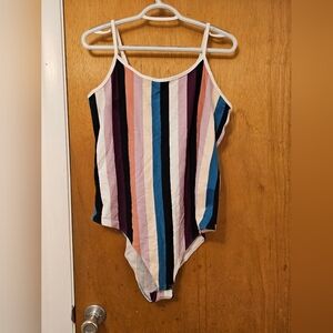 Torrid Sz 2 Striped Bodysuit